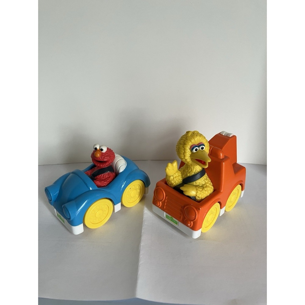 NEW! Mattel 2004 Sesame Street Cars Toys Big Bird Elmo Jim Henson Cake Toppers